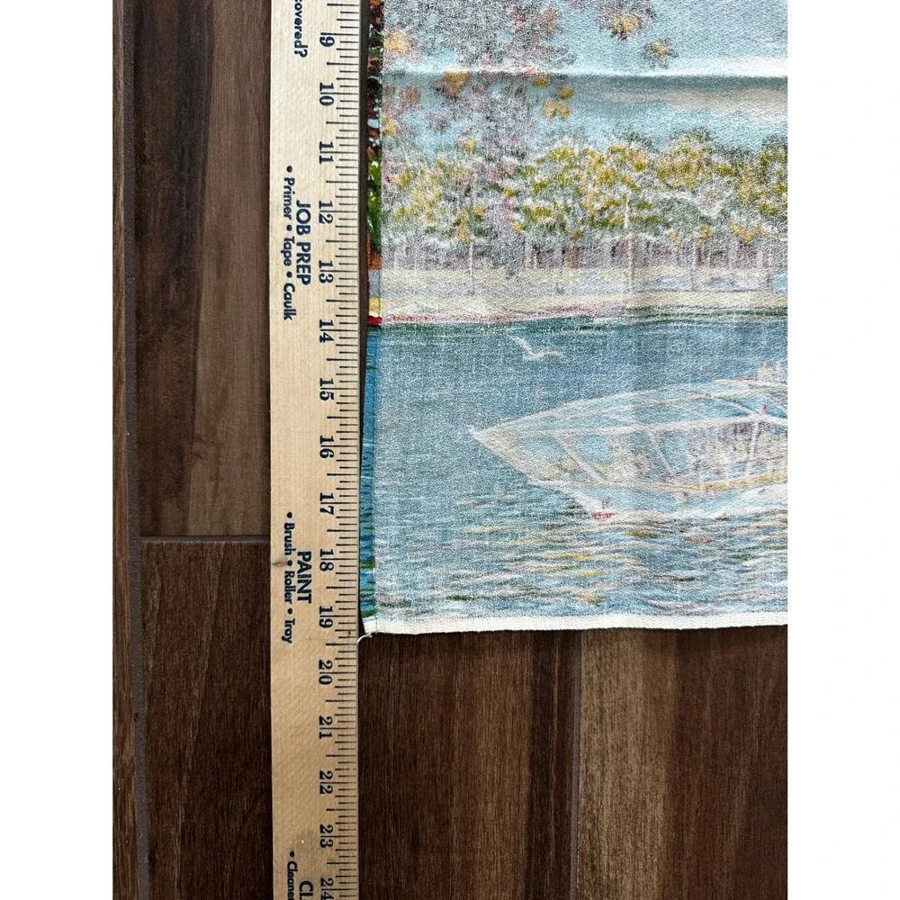 Creations Sonecott France Vintage Eiffel Tower Seine River Tea Towel
